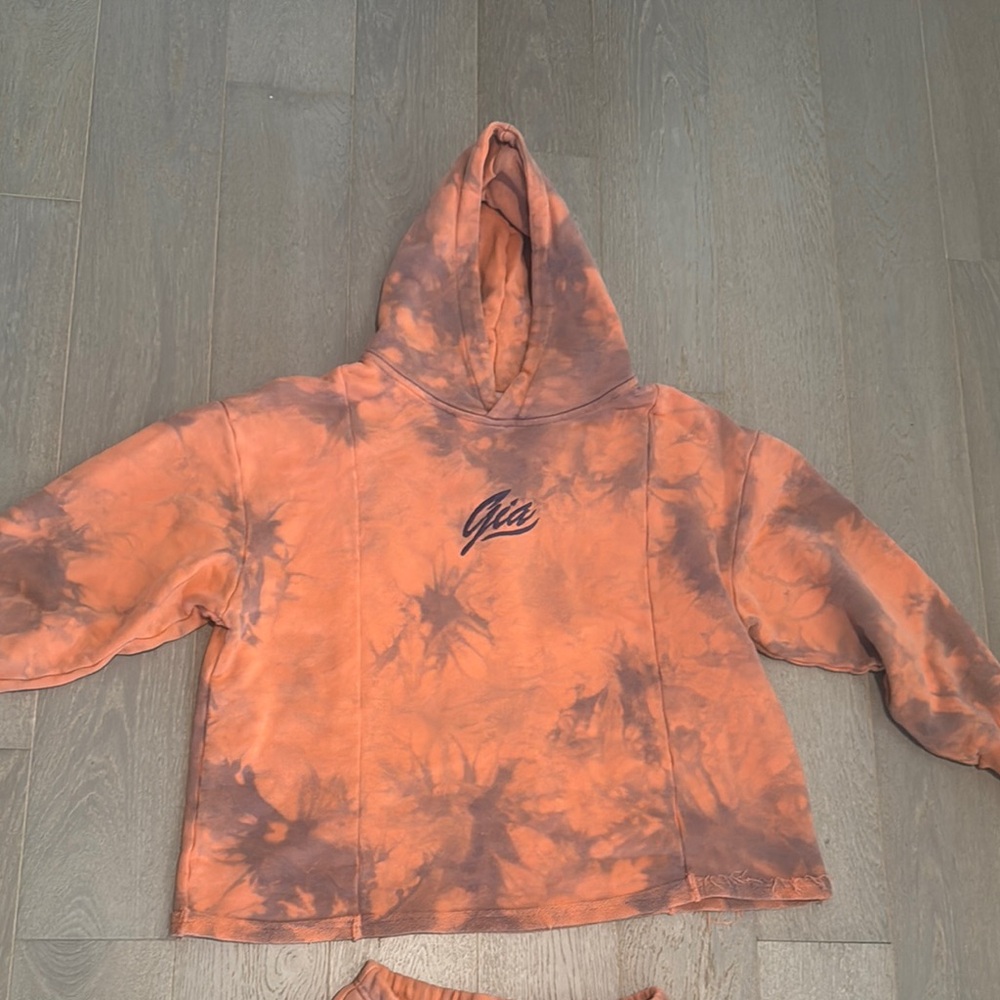 I.AM.GIA Orange Tie-Dye Hoodie Set - Picture 5 of 8